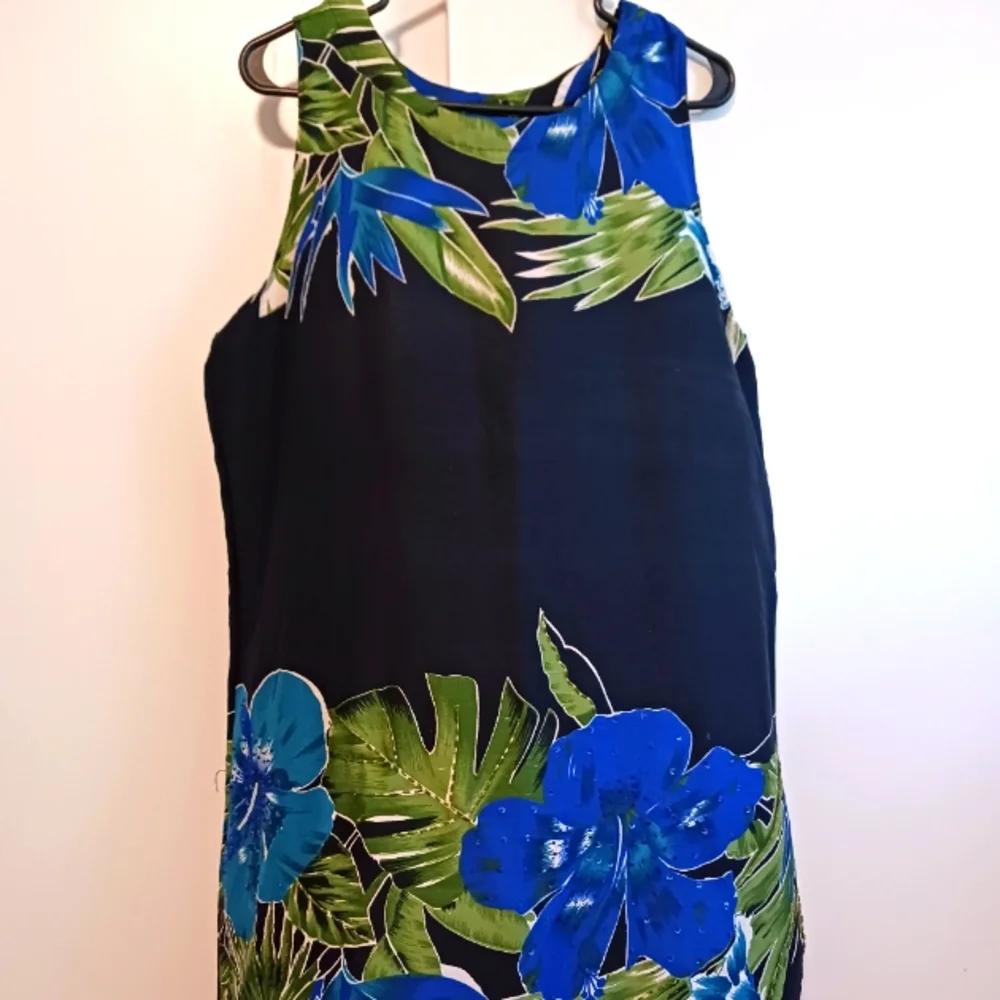 IN GEAR, SEQUINED PALM TREE TANK SUMMER DRESS..SIZE LARGE. - Picture 1 of 3